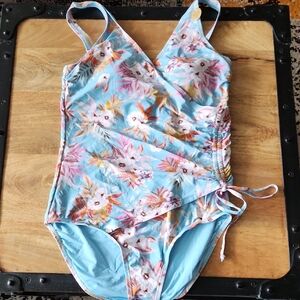 NIPTUK One Piece Floral Swimsuit
